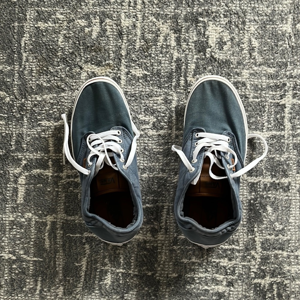 Men’s vans blue and white, size 10